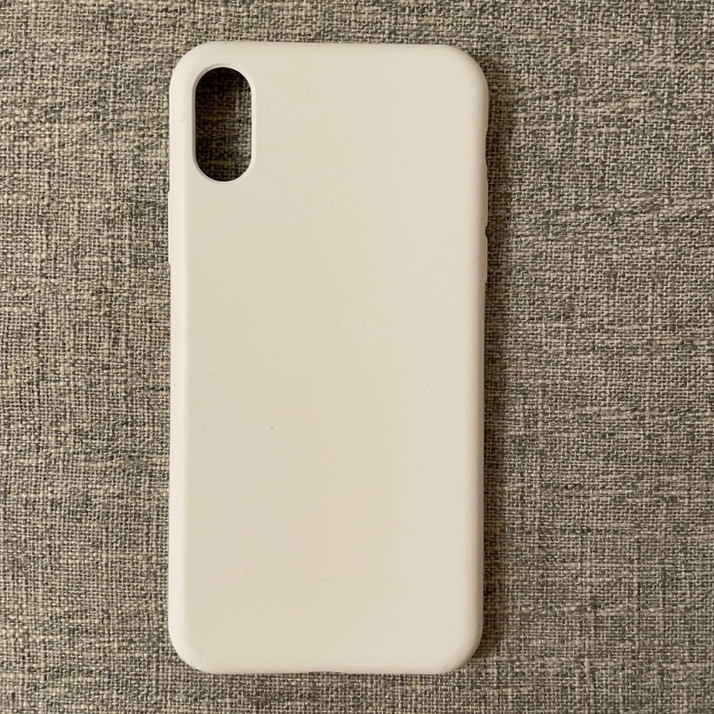 White Silicon Iphone X Phone Case